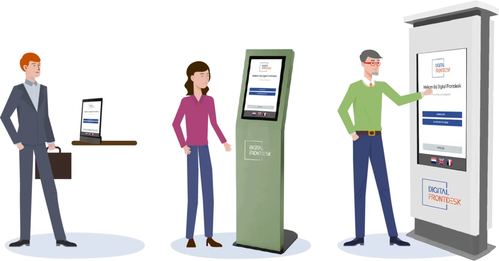digitale bezoekersregstratie hardware opties