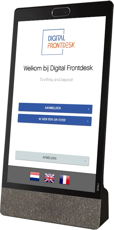 digitale bezoekersregistratie met Digital Front Desk