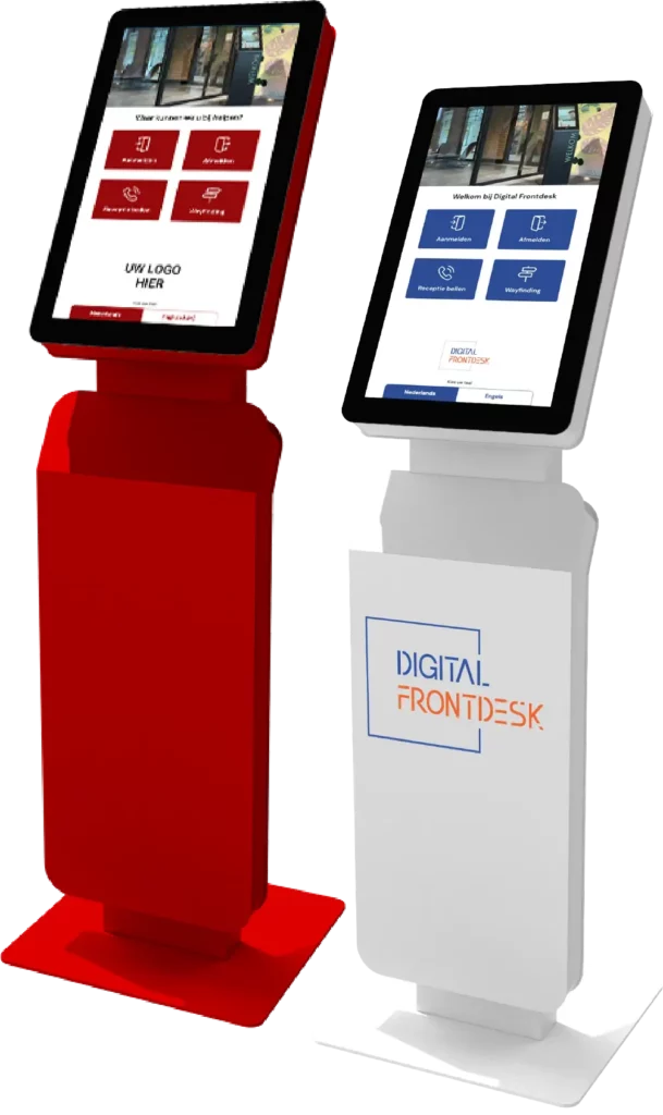 digitale receptie voor bezoekers aanmelden